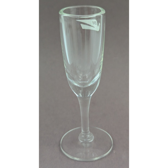 BRANIFF INTERNATIONAL DOVE LOGO AIRLINE CORDIAL SHOT GLASS - Picture 3 of 8